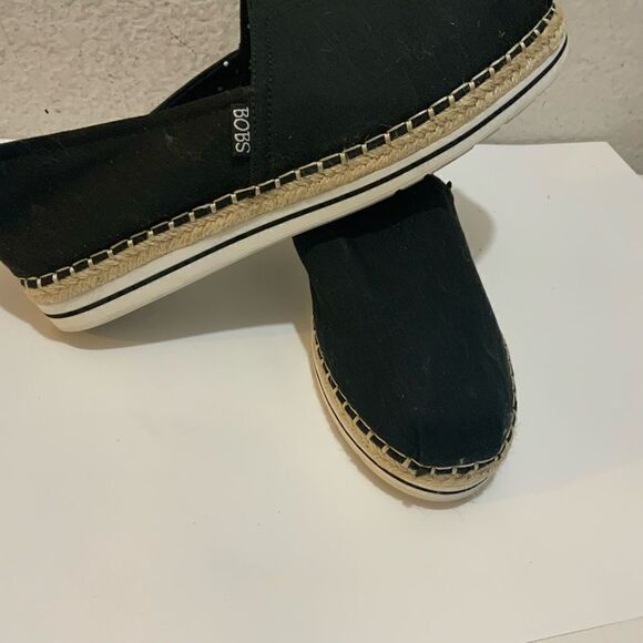 Bobs Canvas Espadrilles Black size 10 - Picture 7 of 12